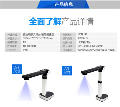 宝碁点易拍E1000+高拍仪震撼上市 1000万像素引领文档影像新纪元